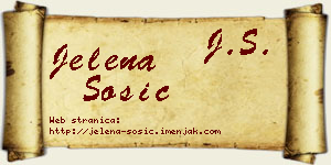 Jelena Šošić vizit kartica